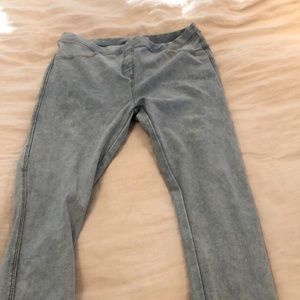 Blue skinny jeggings
